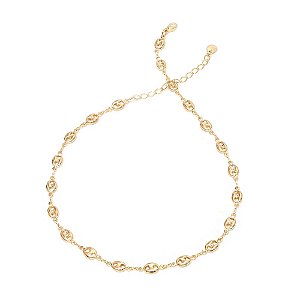 Colar Choker Dora Dourado