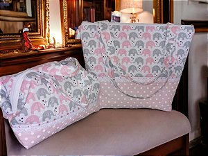 Kit com bolsa e frasqueira