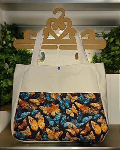 Ecobag em algodão e Bolso estampado