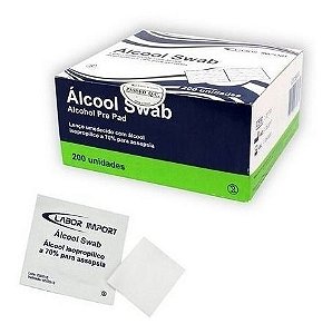 Alcool Swab 70% c/200 - LABOR IMPORT