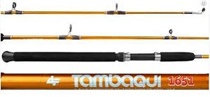 VARA INTEIRA MOLINETE ALBATROZ TAMBAQUI 1651 20-35LBS / TAMANHO 1,65M LARANJA