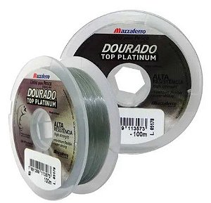 LINHA DOURADO TOP PLATINUM 100M 0.25LB PRATEADO