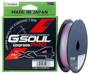 LINHA MULTIFILAMENTO YGK G SOUL UPGRADE PRO X4 0.8  0,15MM 14LB 300M