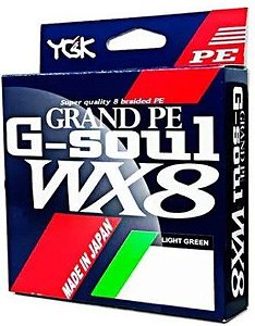 LINHA MULTIFILAMENTO YGK G SOUL GRAND PE WX8  3  0,29MM 45LB 150M