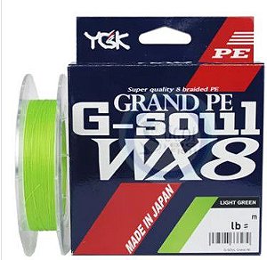 LINHA MULTIFILAMENTO YGK G SOUL GRAND PE WX8 1.5 0,21MM 25LB 300M