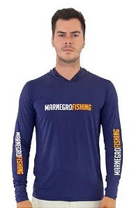 CAMISETA MAR NEGRO POLIAMIDA DE CAPUZ MASCULINA MARINHO GG