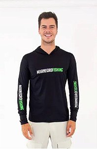 CAMISETA MAR NEGRO POLIAMIDA DE CAPUZ MASCULINA PRETO M