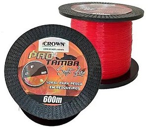 LINHA MONOFILAMENTO CROWN PRO TAMBA SOFT ORANGE 0,40MM 600 MTS