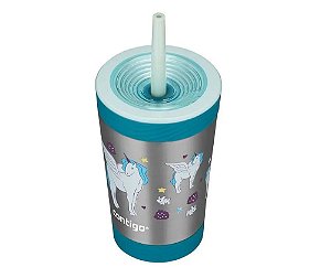 Copo Térmico Infantil Contigo Kids Unicórnios - 354ml