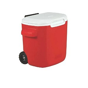 Caixa Térmica Com Rodas 16qt 15,1l Coleman - Vermelha