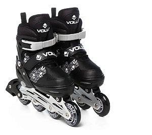 PATINS ABEC 5 CINZA P VOLLO