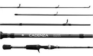 VARA INTEIRA CARRETILHA ALBATROZ CADENZA C561 1,68M 10-20LBS CINZA