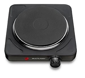 FOGÃO COOKTOP ELÉTRICA MULTILASER EASY COOK PRETO 220V