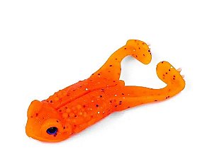 ISCA ARTIFICIAL PESCA FROG SOFT SAPOZILLA 8,5CM 12G 4 UNID - COR JACK ORANGE