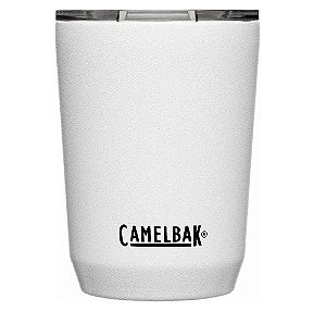 COPO TÉRMICO COM TAMPA THUMBLER 350ML CAMELBAK AÇO INOX - BRANCO