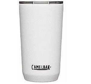 COPO TÉRMICO COM TAMPA THUMBLER 600ML CAMELBAK AÇO INOX - BRANCO