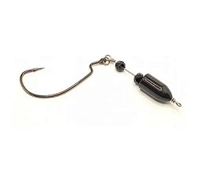 ANZOL PESCA OFF7 EWG TEXAS RIG N° 5/0 20G - 1 UNIDADE PRETO