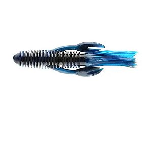 ISCA ARTIFICIAL CRIATURA CHOMPERS CRAW TUBE 10CM 7 UNIDADES - BLACK BLUE