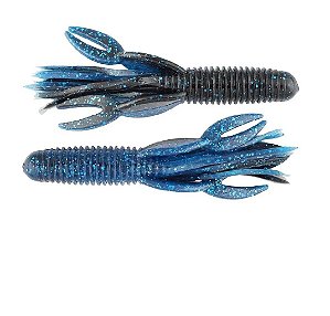 ISCA ARTIFICIAL CRIATURA BIG BITE BAIT CRAW TUBE 10CM - 7 UNIDADE - BLACK BLUE