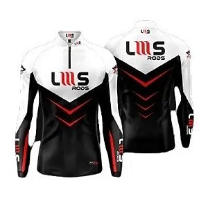 CAMISA LUMIS RODS PROTEÇÃO UV50+ MANGA LONGA BRANCA / PRETA - TAM GG