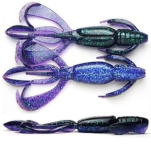 ISCA ARTIFICIAL SOFT KEITECH CRAZY FLAPPER 3.6 9cm 7 Unid - COR ELETRIC JUNE BUG