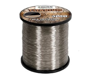 LINHA MONOFILAMENTO CROWN TITANIUM NYLON 0,20MM 7LBS - 500M