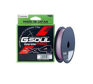 LINHA MULTIFILAMENTO YGK G-SOUL UP PRO X4 150M 4 FIOS - 0,18MM 20LB