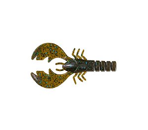 Isca Artificial Criatura Bite Bait College Craw 10cm 8 Unidades - Cor Green Pumpkin Blue