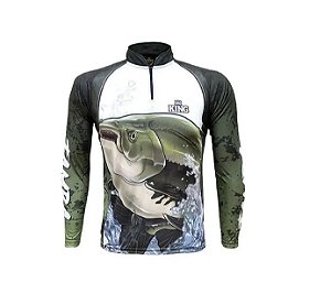 Camisa Camiseta Pesca King Proteção Uv50 Masculino Kff648