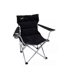 Cadeira Para Camping Dobrável Suporta 95kgs Boni - Nautika - Preto