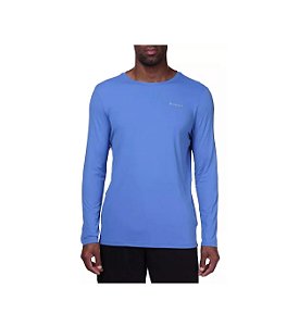 Camiseta Dry Neblina Manga Longa Fps 50+ Columbia Azul