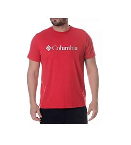 Camiseta Csc Branded Foil Masculino - Columbia - Vermelha