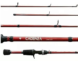 Vara Carretilha Albatroz Cadenza 1,83m 08-17lb Inteira - Vermelha