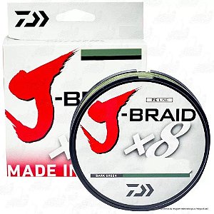 LINHA MULTIFILAMENTO DAIWA J-BRAID 8 150M 30LBS 0,28MM CHA