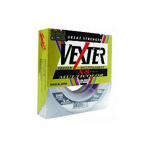 LINHA MULTIFILAMENTO MARINE SPORTS VEXTER X8 300M 30LBS 0,25MM MULTICOLOR