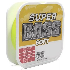 LINHA MONOFILAMENTO MARINE SPORTS SUPER BASS AMARELO 21LB 0,37MM 250M