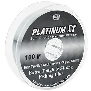 LINHA MONOFILAMENTO OTTONI PLATINUM XT 300M 0,25MM 19,8LB