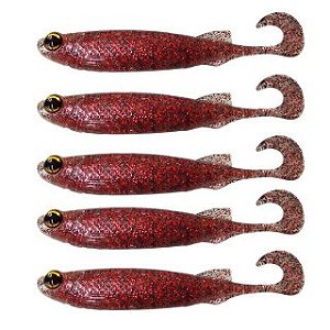 ISCA ARTIFICIAL SOFT MONSTER 3X E-SHAD ULTRA RED 5 UNID