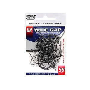 ANZOL CARTELA MARINE SPORTS WIDE-GAP 2/0 COM 40 BLACKNICKEL