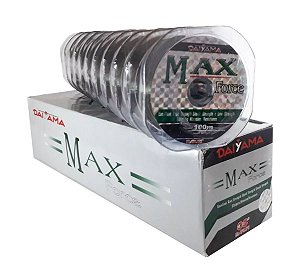 10 CARRETEIS LINHA MONO MAXFORCE DAYAMA 1.5 0,21MM 100M