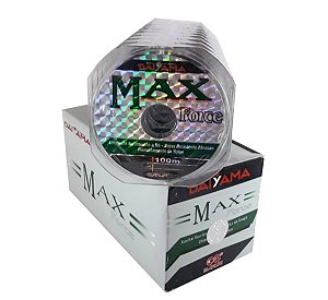 10 CARRETEIS LINHA MONO MAXFORCE DAYAMA 2.5 0,26MM 100M