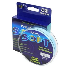 LINHA MONOFILAMENTO MARURI MAX SOFT 300M 0,20MM AZUL