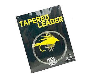 LINHA MONOFILAMENTO ALBATROZ TAPERED LEADER FLY FISHING 8LBS 2,70M