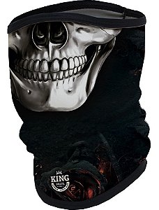 BANDANA MASCARA PESCA KING BRASIL CAVEIRA 09 PROTEÇÃO UV30