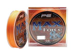 LINHA MULTIFILAMENTO MARURI 8X PE MAX 150M 0,18MM 22LBS LARANJA