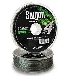 LINHA MULTIFILAMENTO MARINE SPORTS X4 SAIGON ARMY GREEN 0,20MM 25LBS 100M