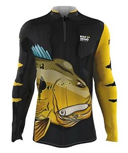 CAMISETA DE PESCA MAR NEGRO TUCUNARE PINIMA GG