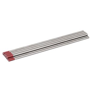 Eletrodo Tungstênio c Ponta Vermelha 3,2mm x 150mm  - preço por unidade