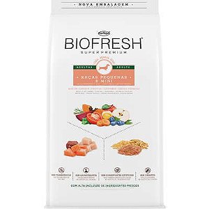 Ração Biofresh Mix de Carne, Frutas, Legumes e Ervas Frescas Cães Adultos de Raças Pequenas e Minis 1kg 3kg