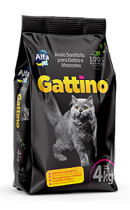 Gattino Areia Sanitária para gatos e mascotes 4kg